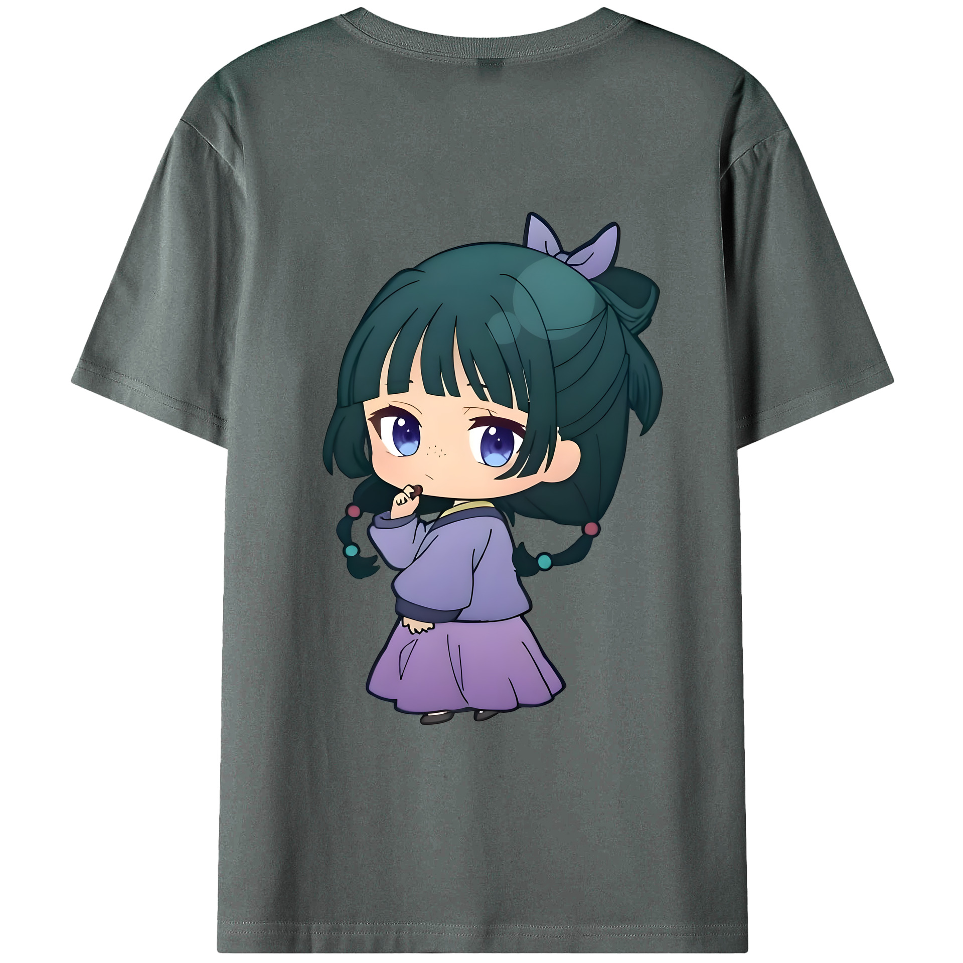 （画像用） 薬屋のひとりごと The Apothecary Diaries 綿100％ メンズ半袖Tシャツ（バックプリント） 通気性